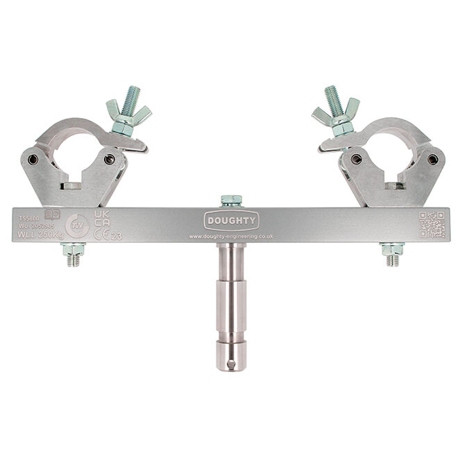 Doughty Engineering Solid Fixed Truss Adapter, silber (250kg)