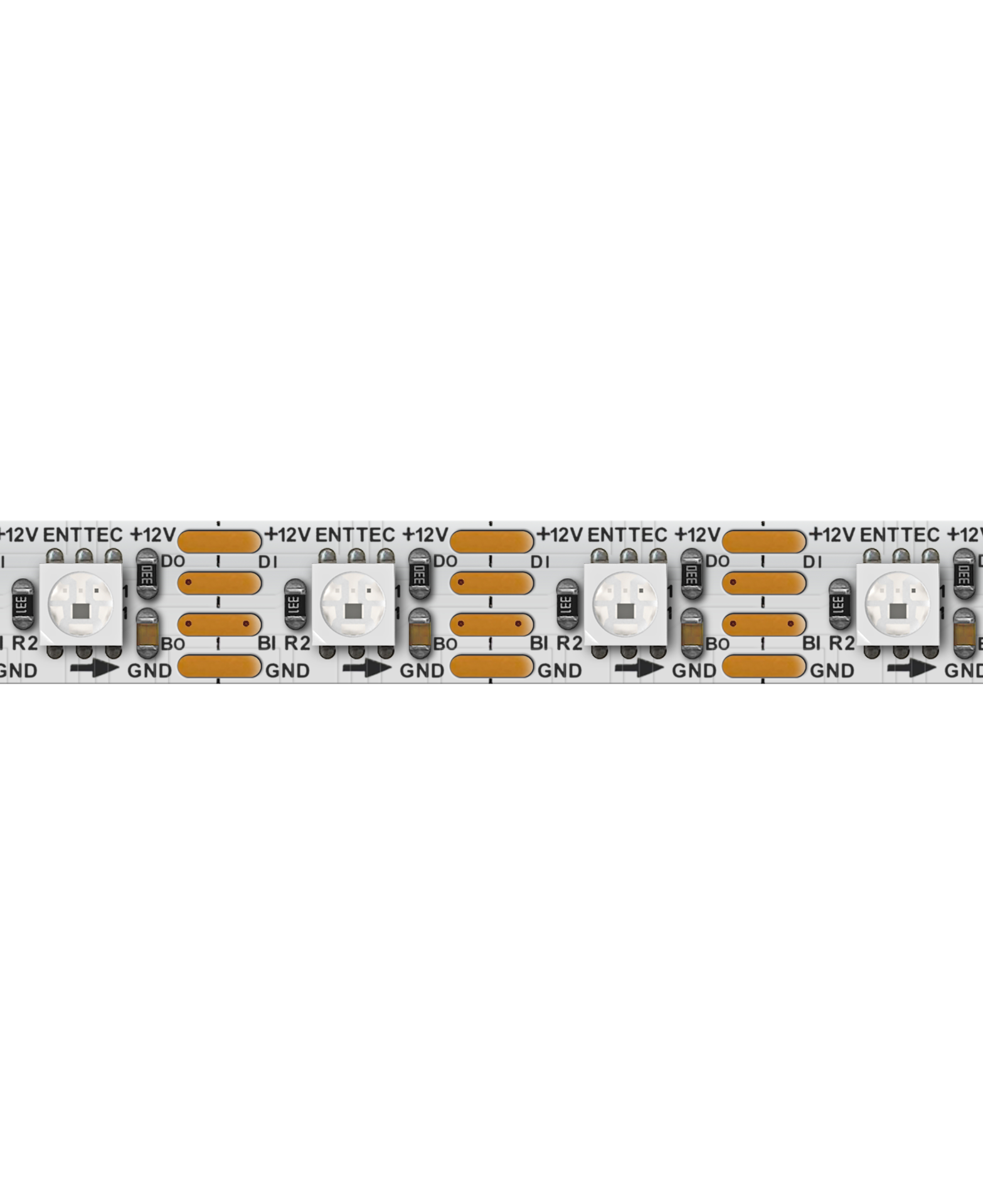 Enttec Pixel Tape, 60 LED/m RGB 12 V, blanc - Commande individuelle