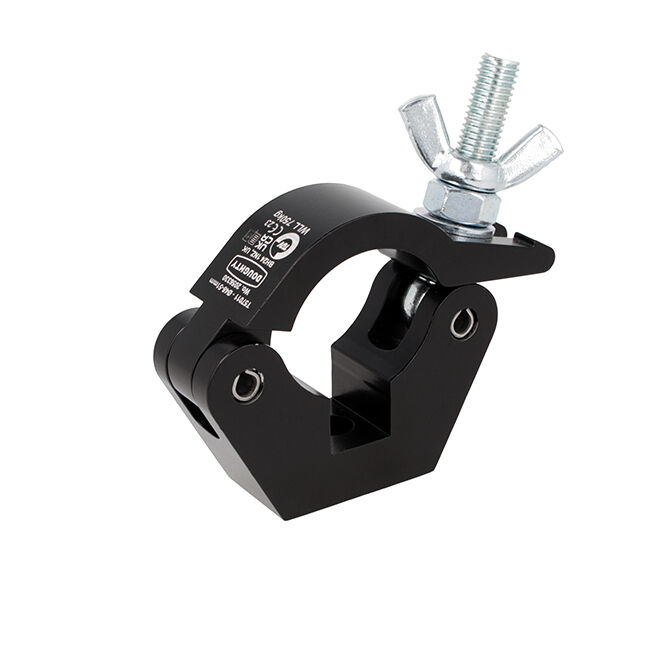 Doughty Engineering Doughty Clamp Slimline Half Coupler, noir