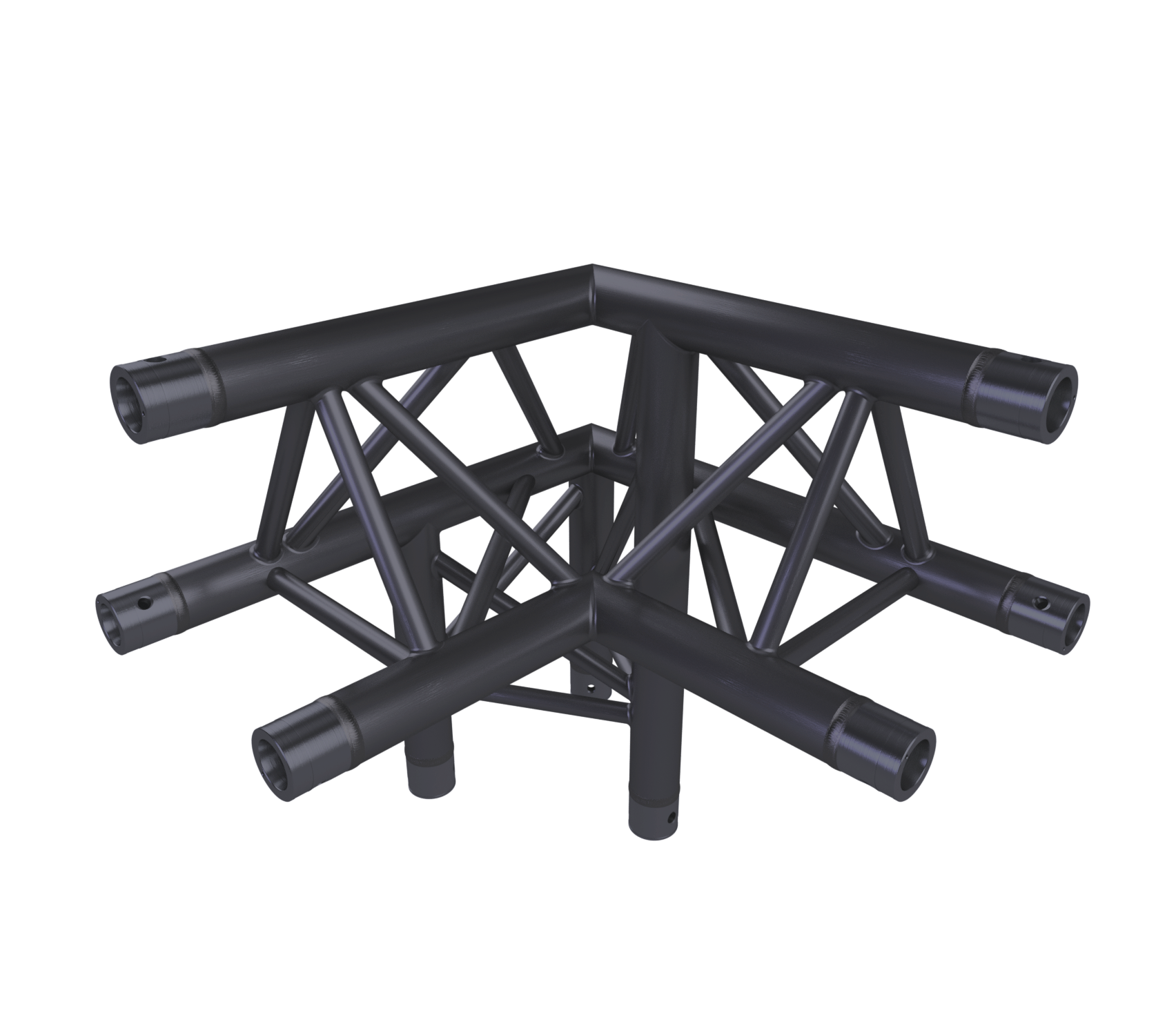 Eurotruss HD33 90° Ecke 3-Weg + down LEFT 50 x 50 x 50 cm, schwarz