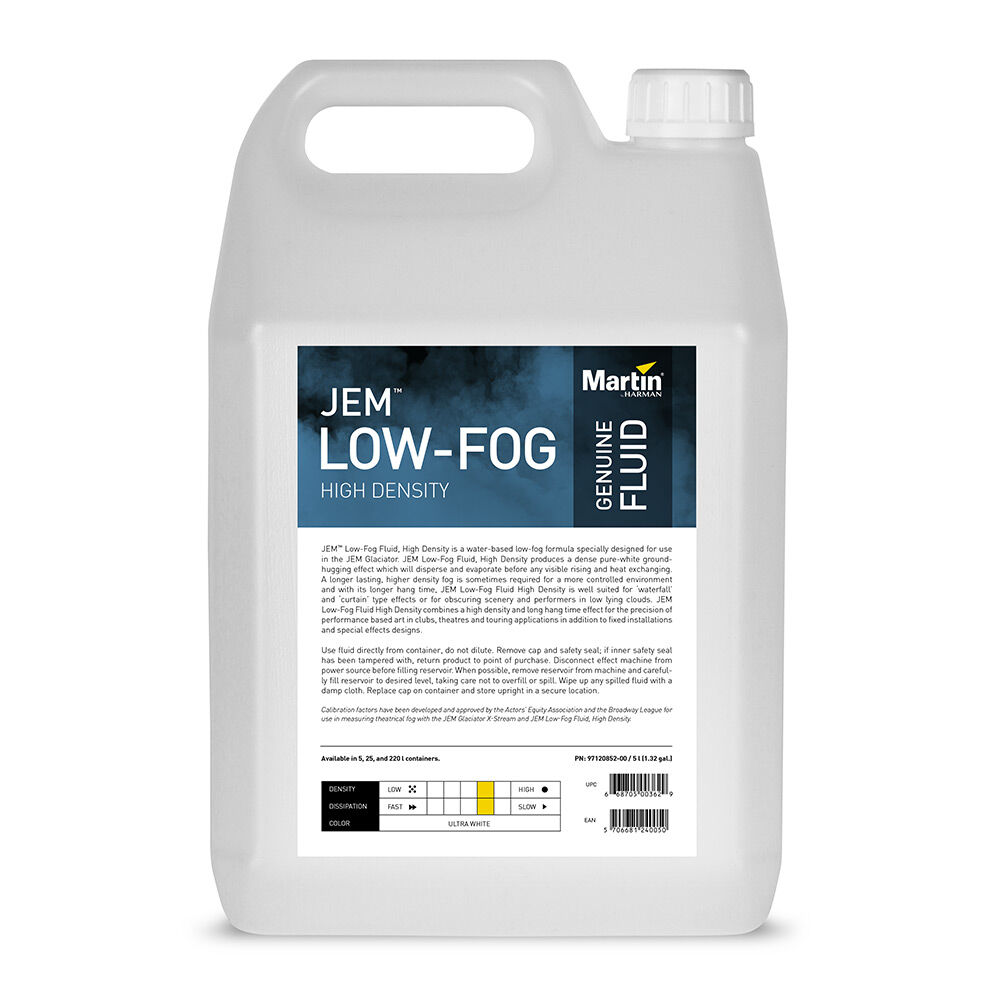 JEM Professional Fluide basse buée, haute densité, 4 x 5 l