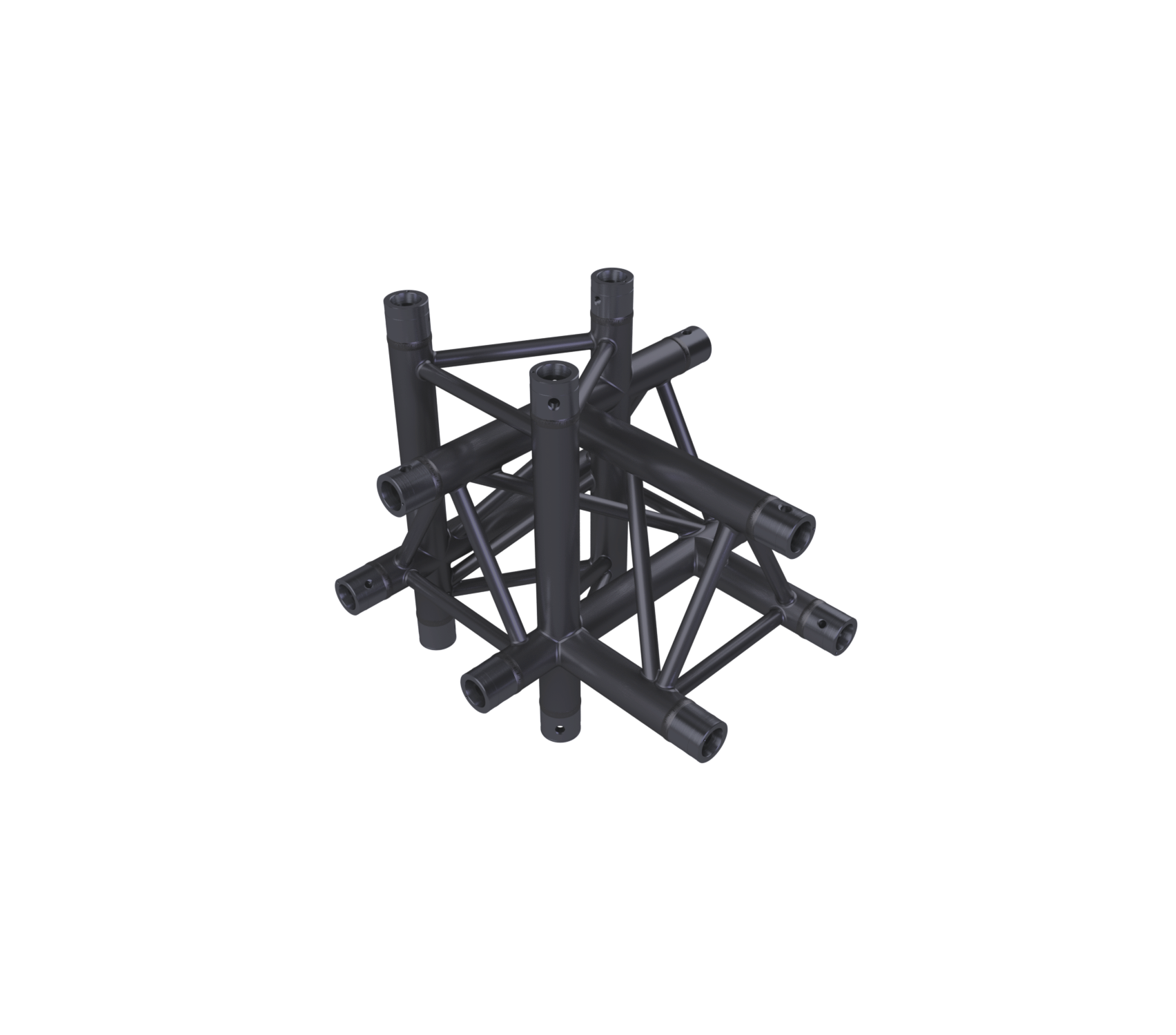 Eurotruss HD33 T-Stück 5-Weg + Up + Down LEFT 50 x 50 x 50 cm, schwarz