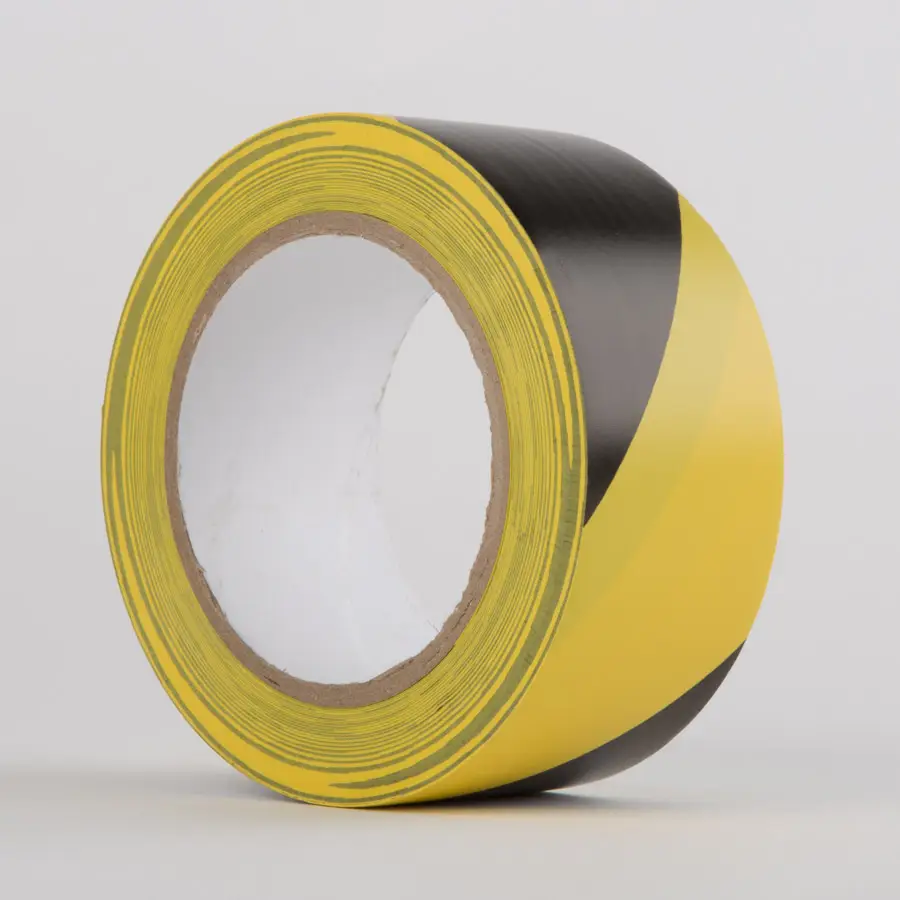 Le Mark Hazard Warning PVC Tape schwarz/gelb, 50 mm x 33 m **Auslaufartikel**