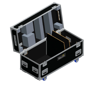 Flightcase für 6 x MAC Aura XIP