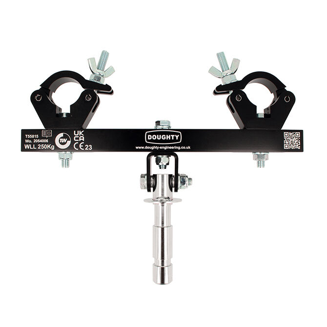 Doughty Engineering Solid Swivel Truss Adapter, schwarz (250kg)