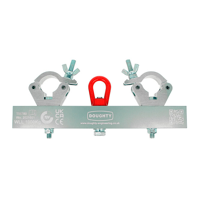 Doughty Engineering Solid Hanging Truss Adapter, silber (1000kg)