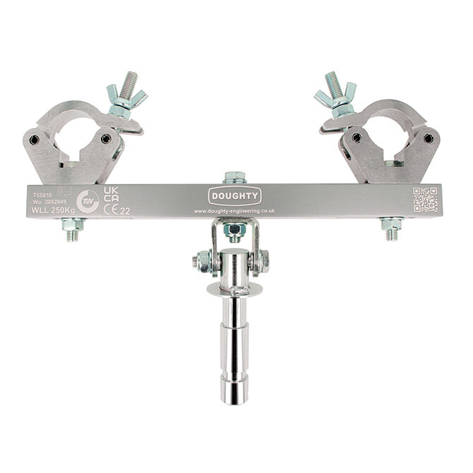 Doughty Engineering Solid Swivel Truss Adapter, silber (250kg)