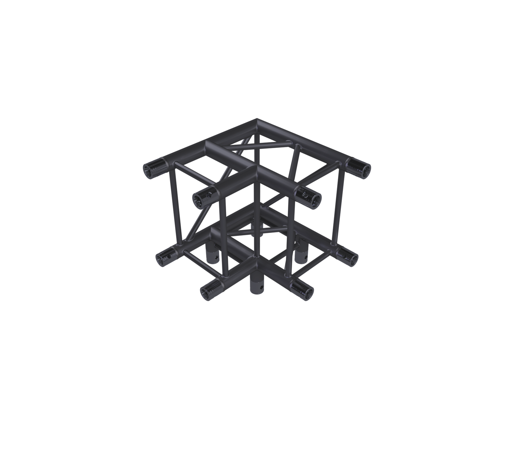 Eurotruss XD 90° Ecke 3-Weg + Down HD/FD34 50 x 50 x 50 cm, schwarz