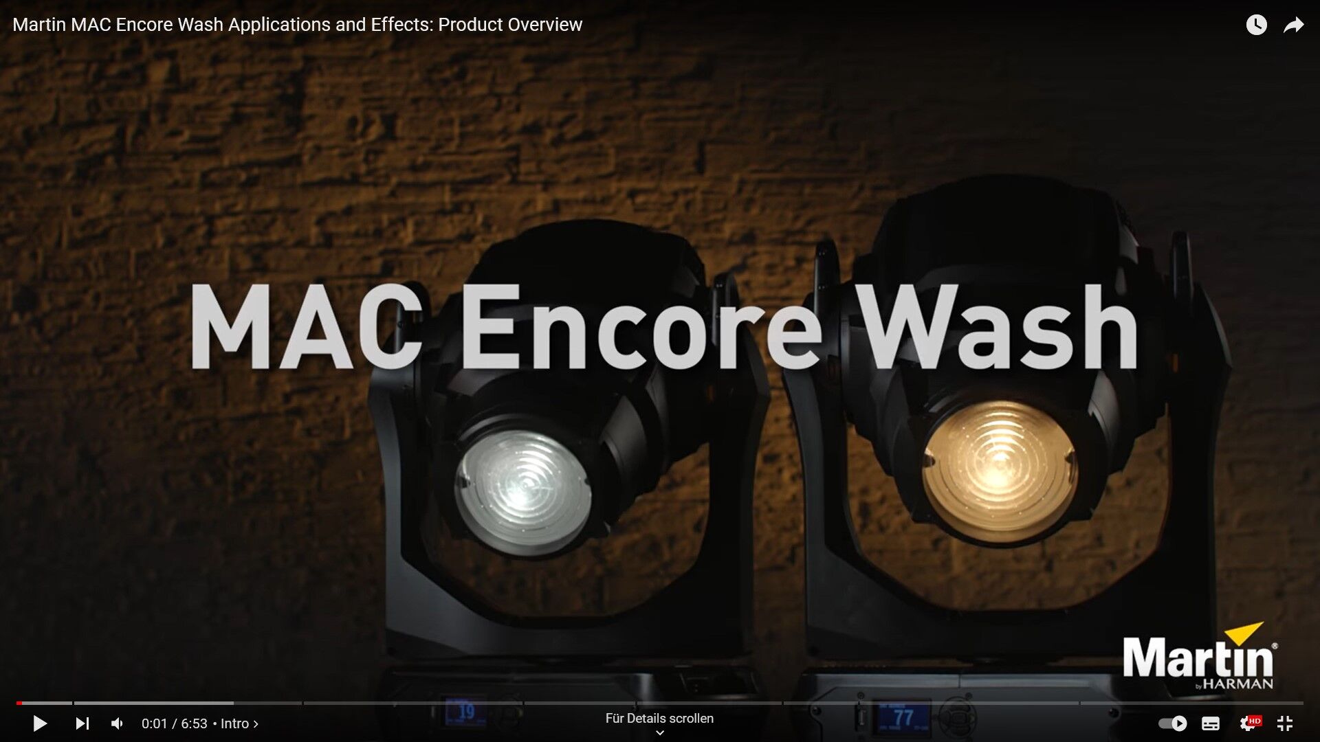 Martin Professional MAC Encore Wash WRM EPS (im Karton)