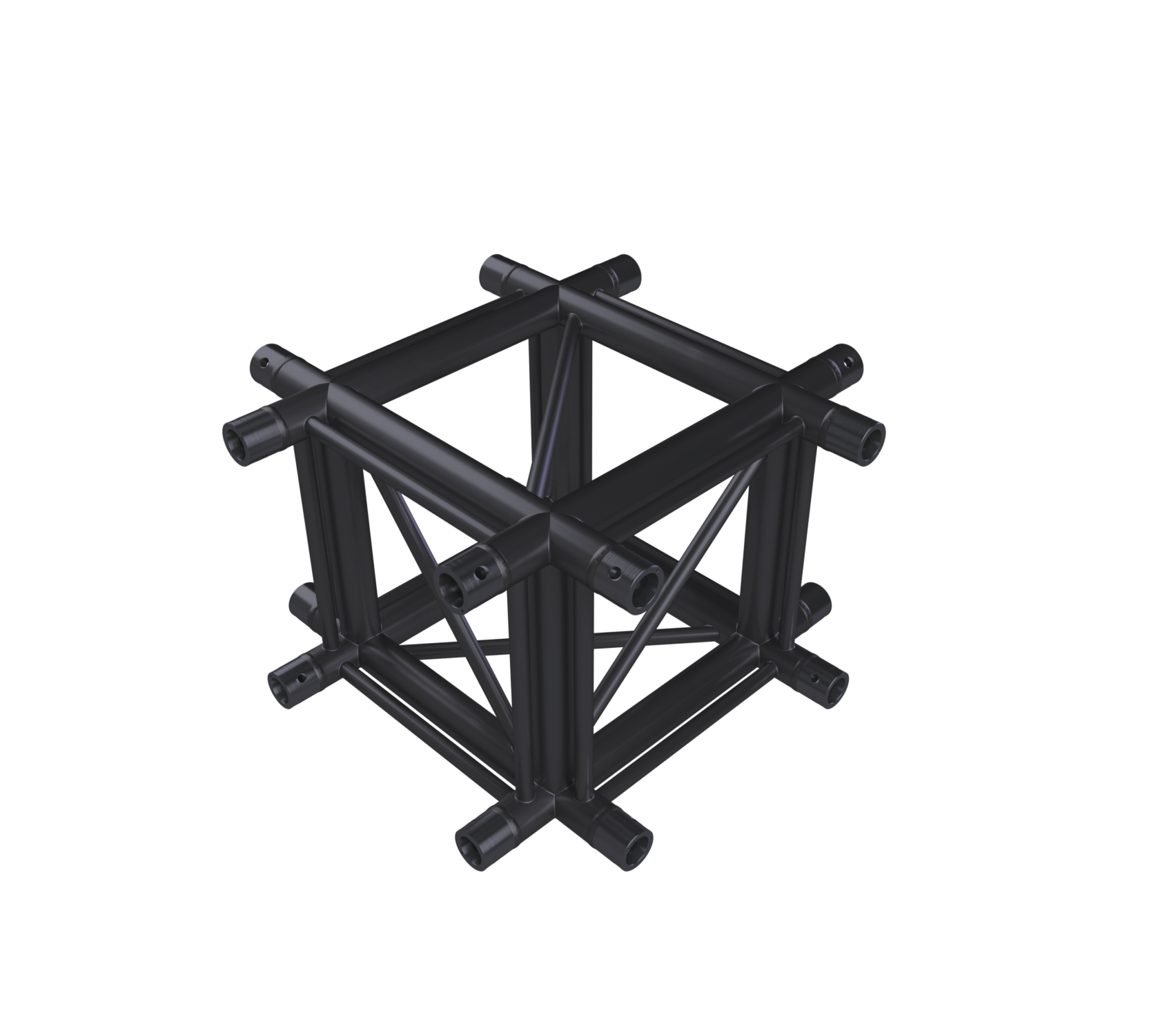 Eurotruss HD44 Kreuz 4-Weg 60 x 60cm, schwarz