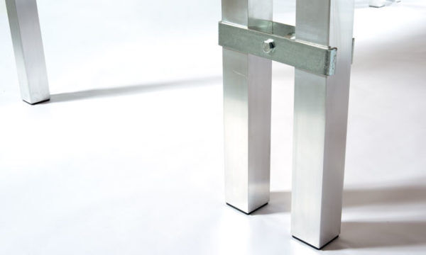 Agrafes d'assemblage 2 fois pour pieds 40 x 40 mm