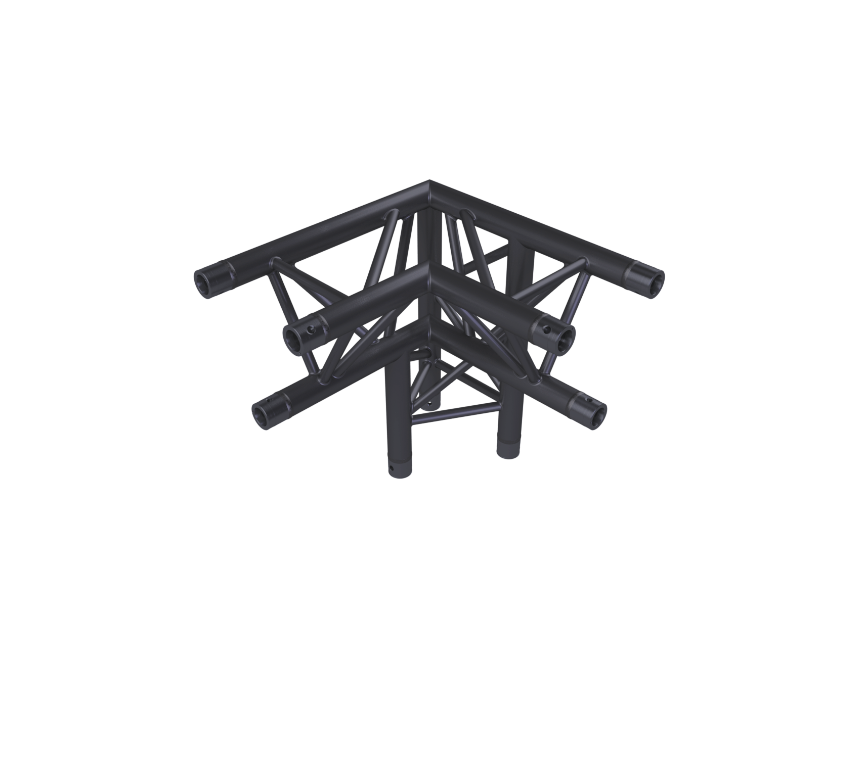 Eurotruss HD33 90° Ecke 3-Weg + Up LEFT 50 x 50 x 50 cm, schwarz