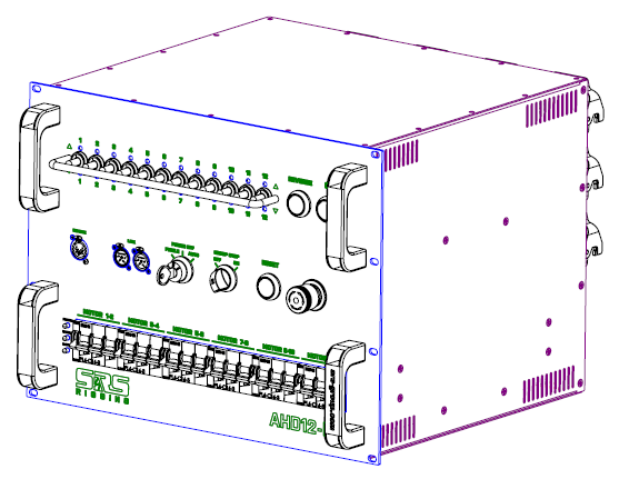 SRS AHD12-LV-H6-63 Gen2, 12-Kanal Controller Direktsteuerung 8HE - H6