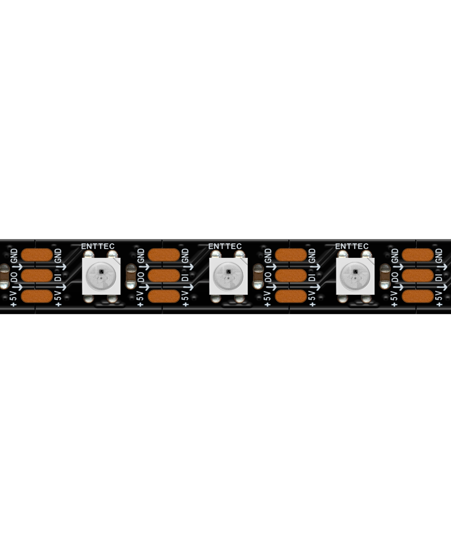 Enttec Black Pixel Tape, 60 LED/m RGB 5 V, noir - LED à commande individuelle