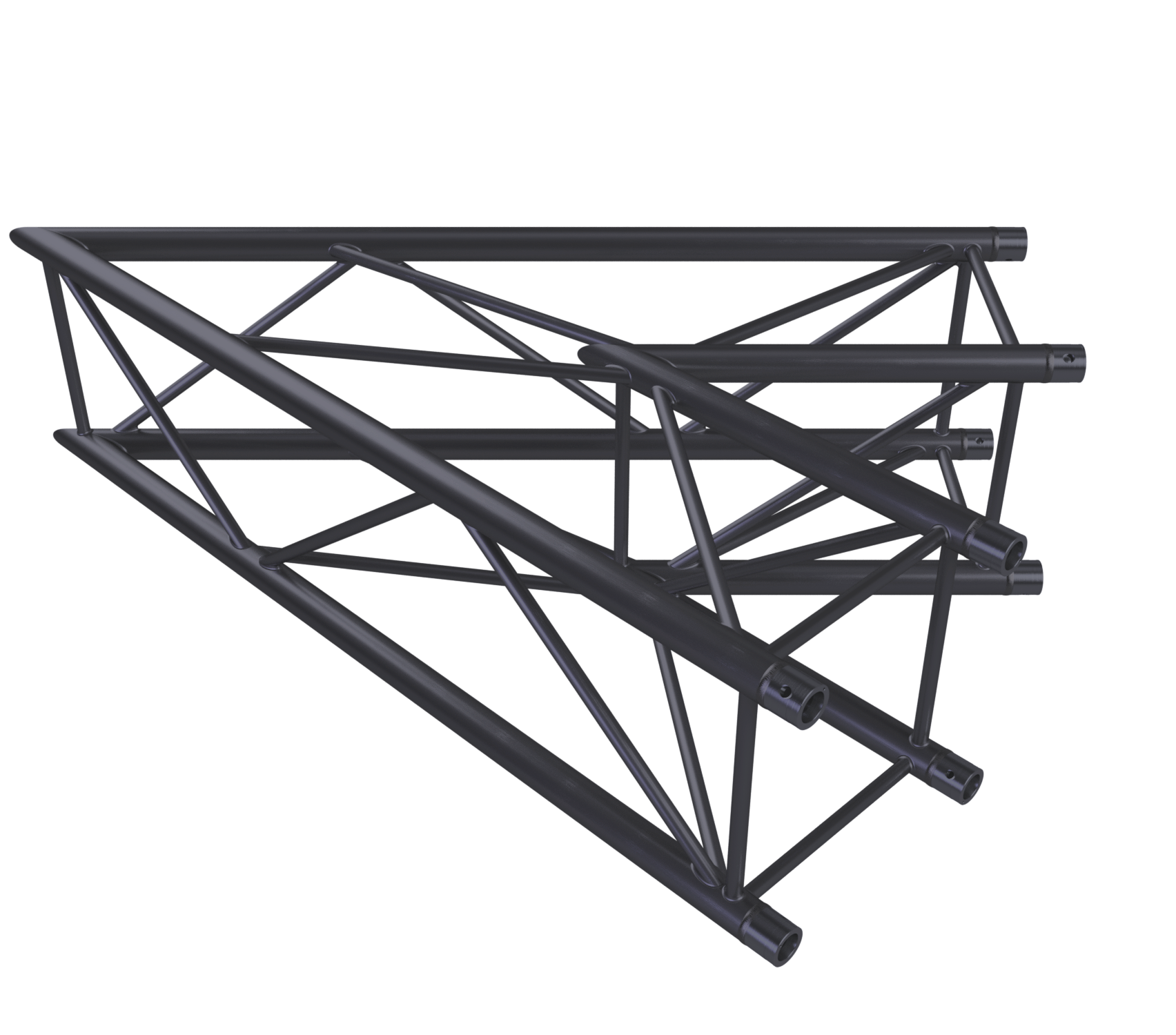 Eurotruss HD44 45° Ecke 2-Weg 150 x 150 cm, schwarz