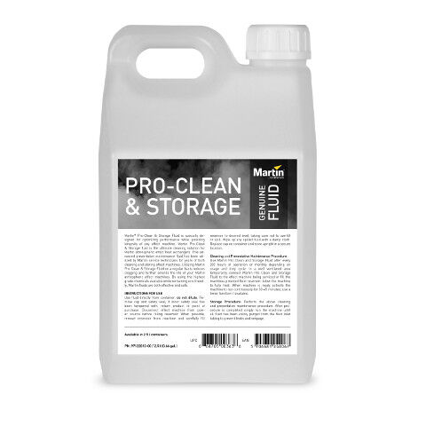 Martin JEM Pro Clean Storage Fluid Entretien Nettoyage Machine à fumée