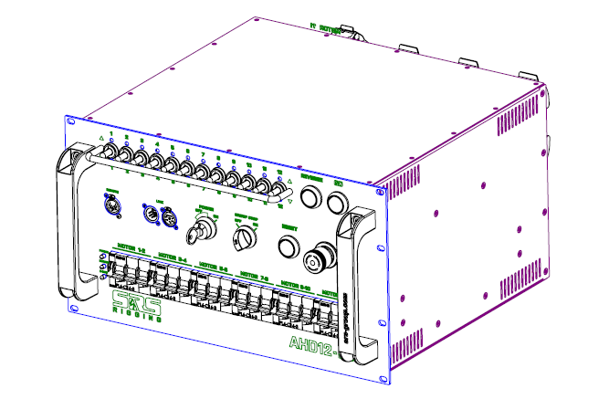SRS AHD12-DV-CEE Gen2, 12-Kanal Controller Direktsteuerung 8HE - CEE
