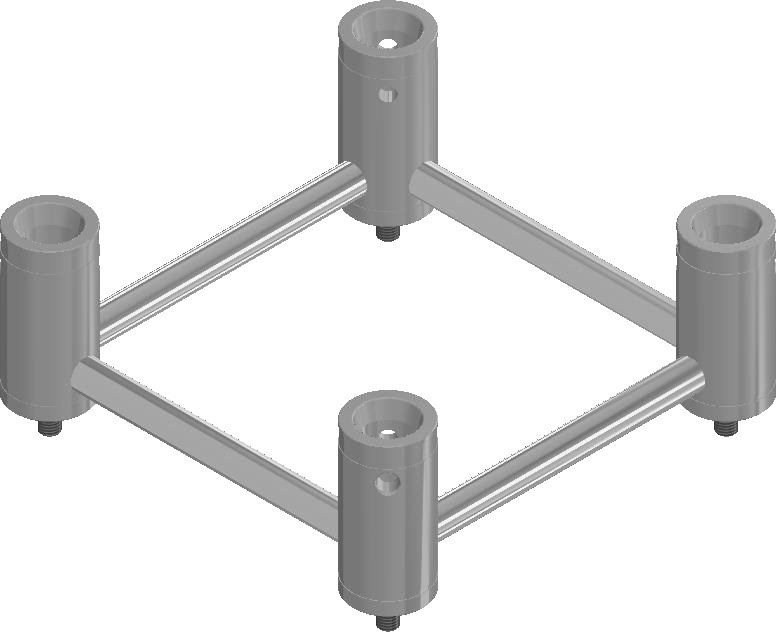 Eurotruss 105 mm Cornerblock Adapter mit Querstreben