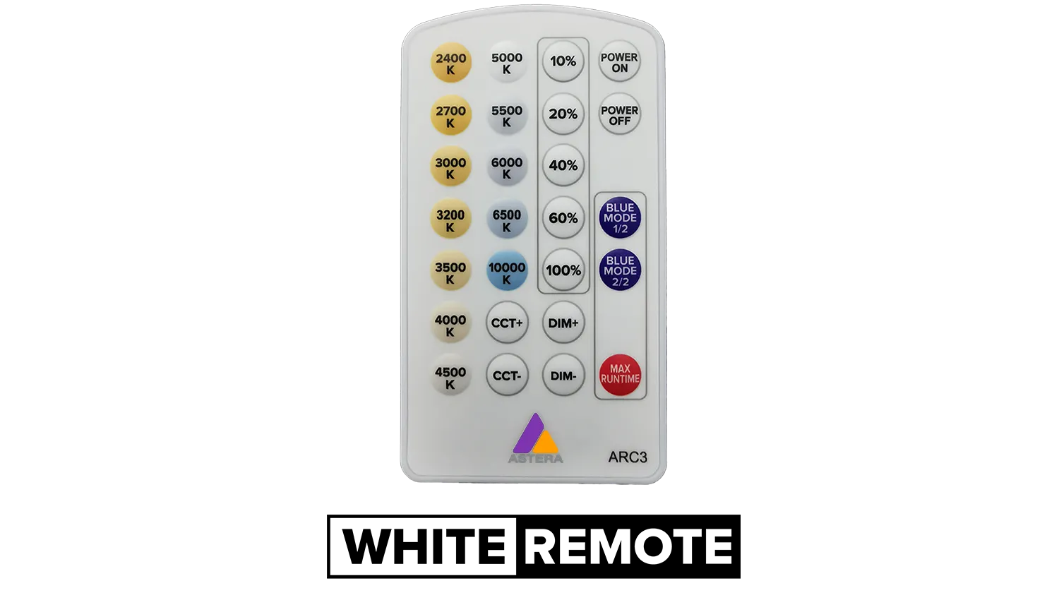 Astera ARC3 "White Remote" Télécommande infrarouge