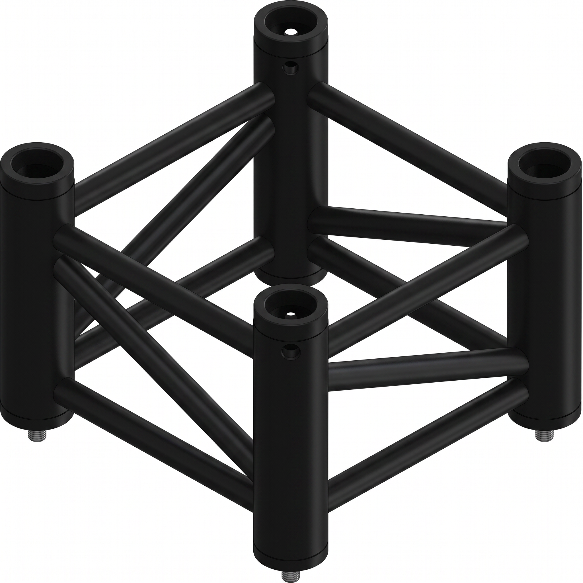 Eurotruss 210 mm Cornerblock Adapter mit Querstreben, schwarz