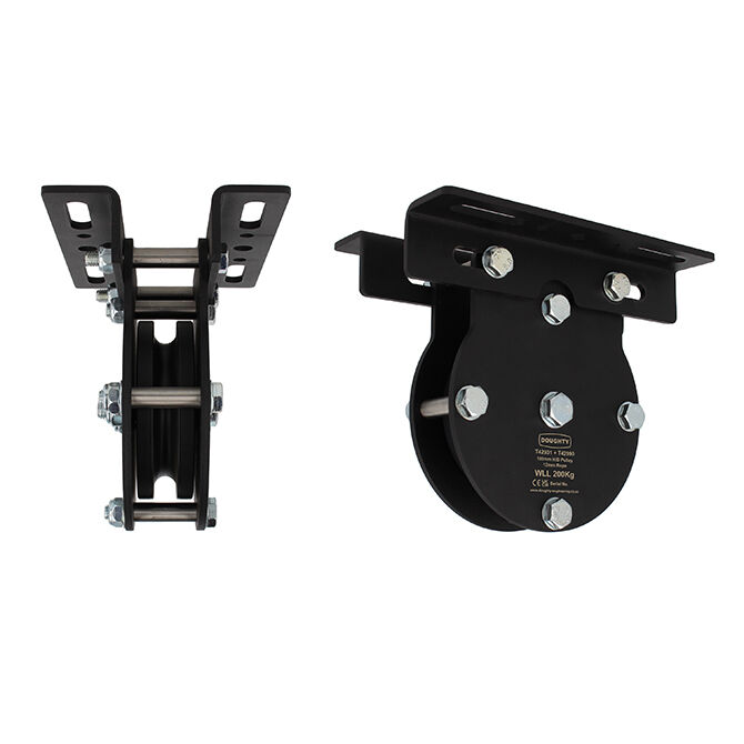 Doughty Engineering 100mm Heavy Duty Pulley (1-rond, pour corde)