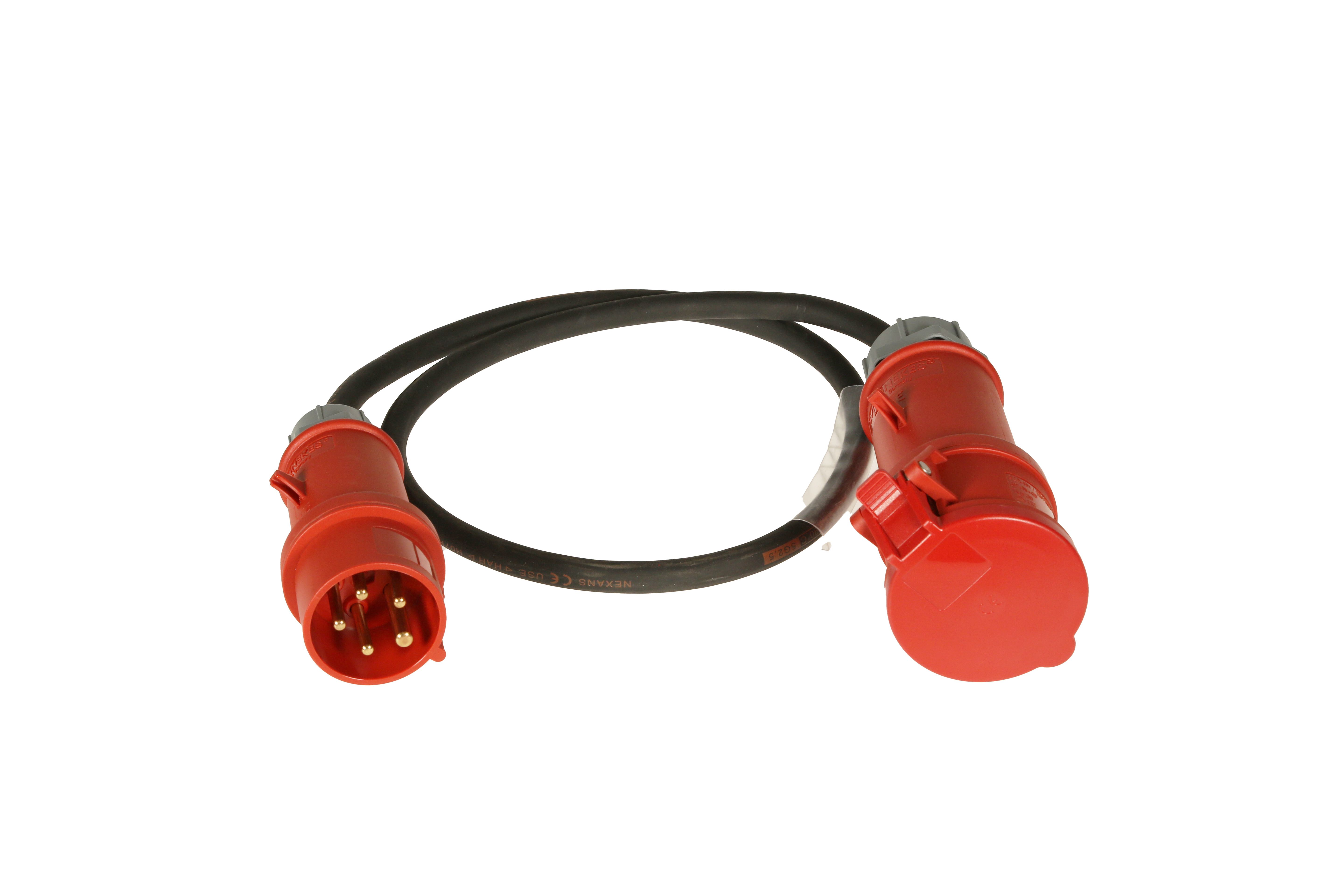 Major Adapterkabel CEE16/CEE32, 5-pol. Stecker rot, 1m