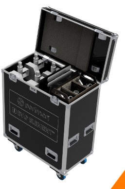 Portman Lighting Flight Case pour 4 x EVO Element
