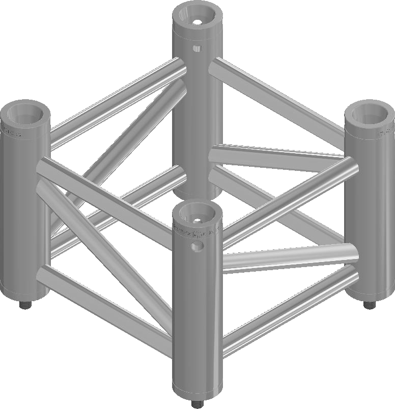 Eurotruss 210 mm Cornerblock Adapter mit Querstreben