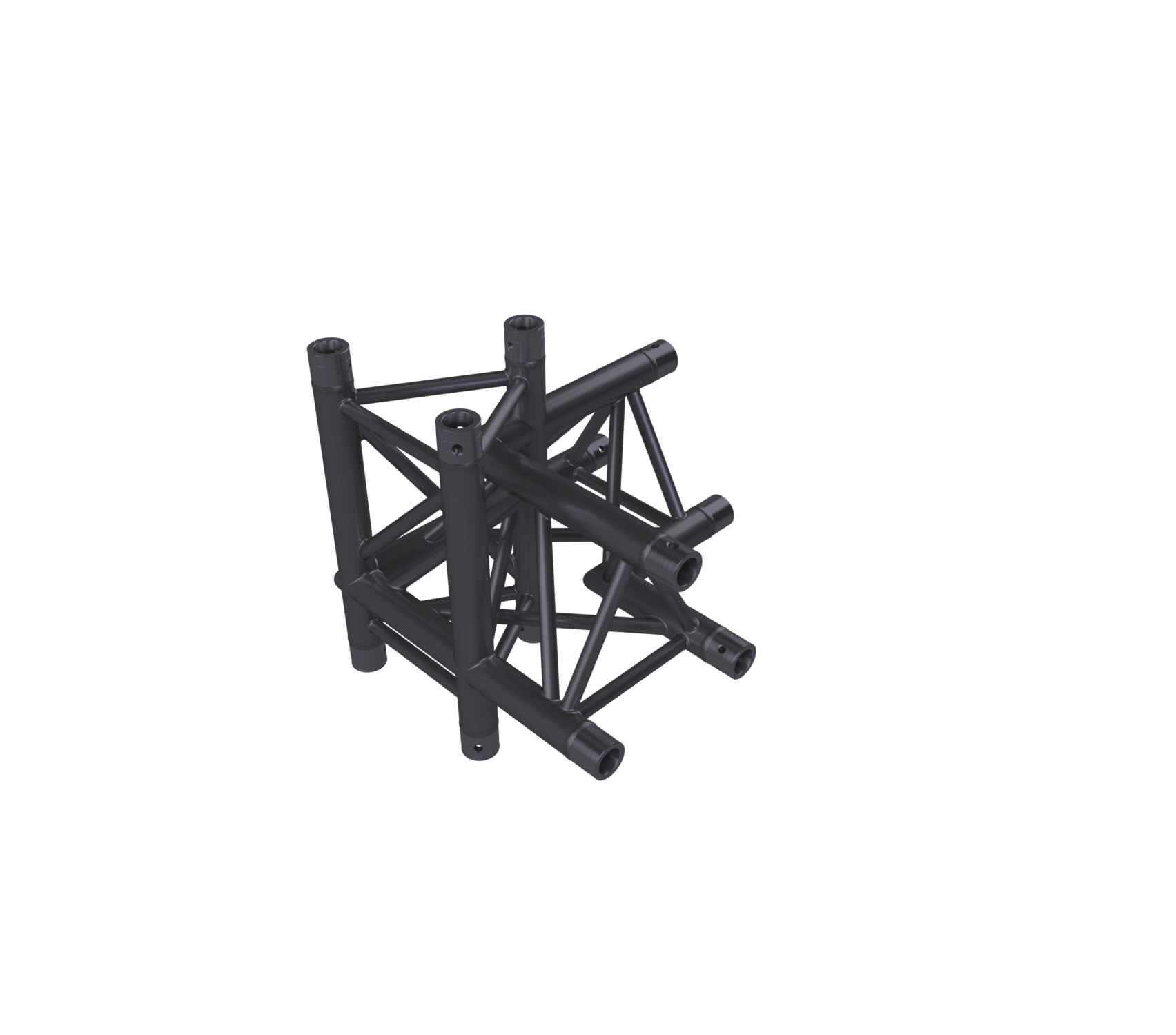 Eurotruss HD33 90° Ecke 4-Weg + Up + Down LEFT 50 x 50 x 50 cm, schwarz