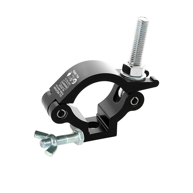 Doughty Engineering Slimline Lightweight Hook Clamp, noir - Acier inoxydable