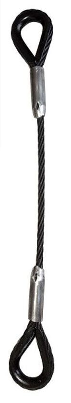 ELLER Anschlagseil/Steel 10 mm, 1 t, Länge 100 cm, schwarz