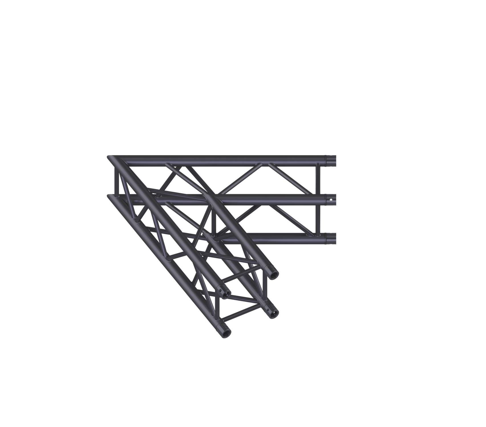 Eurotruss FD34 60° Ecke 2-Weg 100 x 100 cm, schwarz