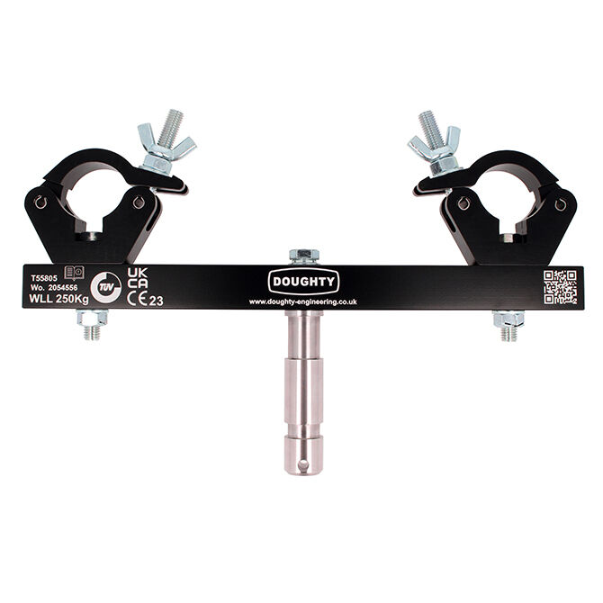 Doughty Engineering Solid Fixed Truss Adapter, schwarz (250kg)