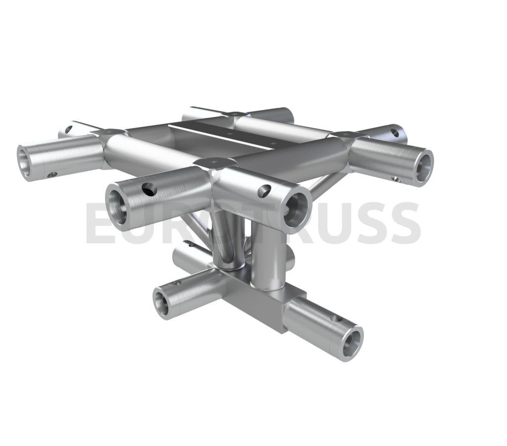Eurotruss HD/FD33 Corner Block, Abgänge in 4 Richtungen
