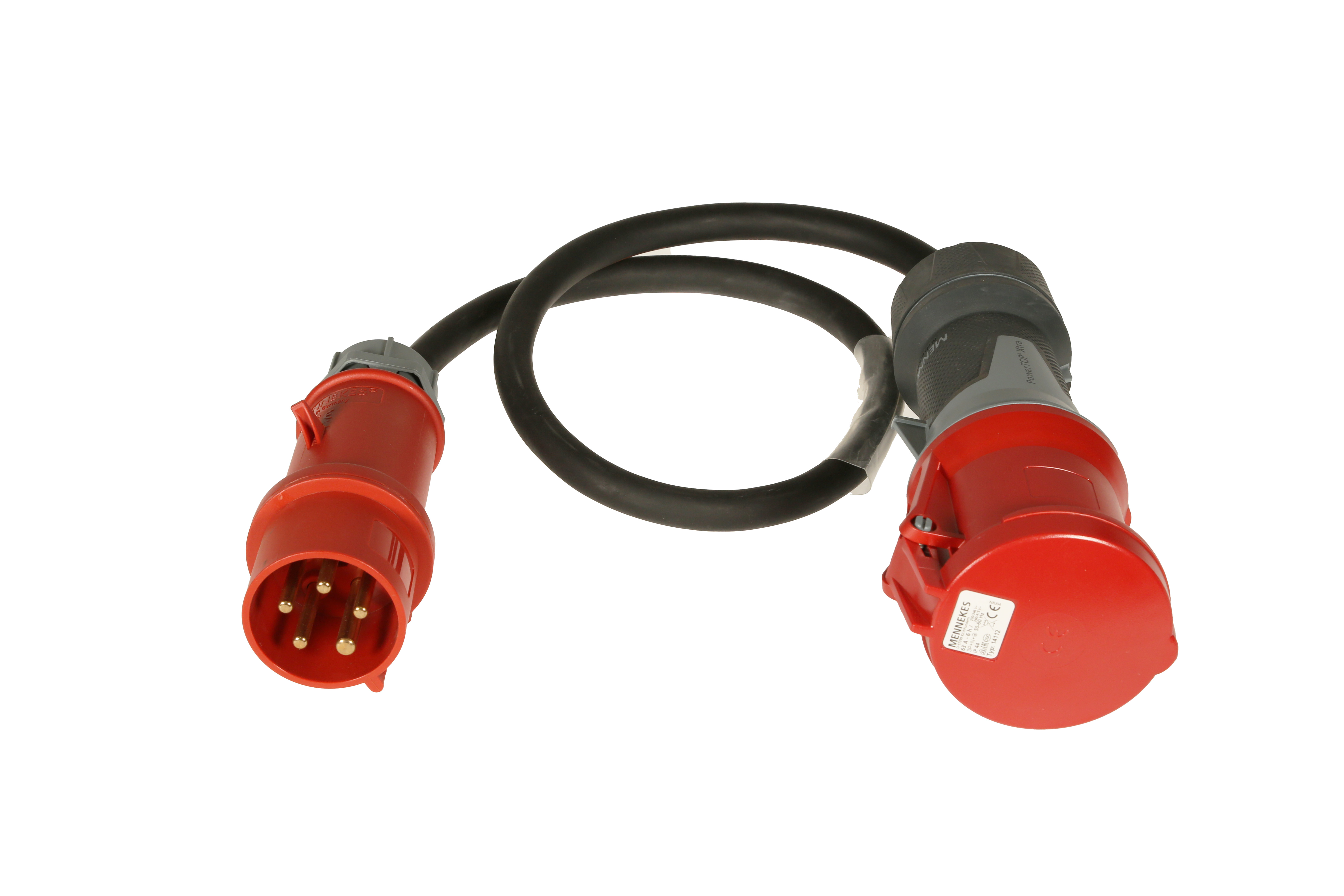 Major Adapterkabel CEE32/CEE63, 5-pol. Stecker rot, 1m