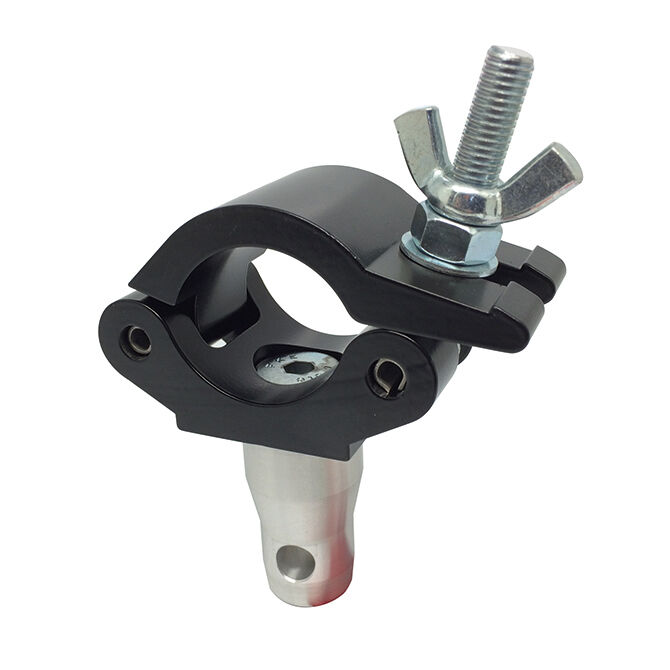 Doughty Engineering Weld Base Clamp mit halbem konischem Verbinder, schwarz