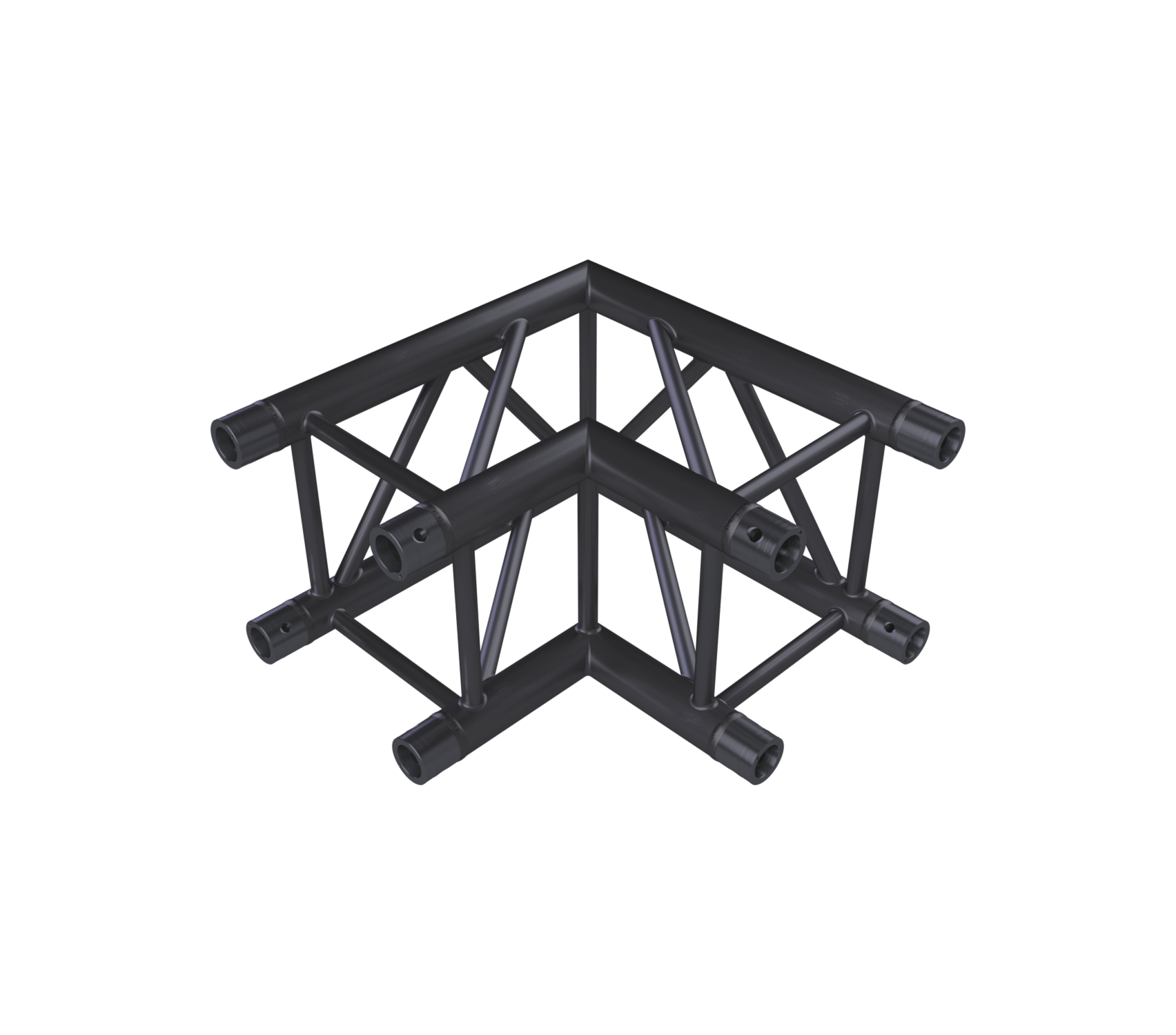 Eurotruss FD34 90° Ecke 2-Weg, 50 x 50 cm, schwarz