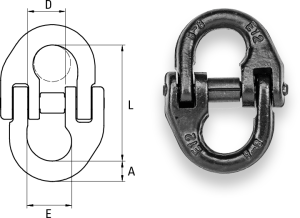 Safetex Universalverbinder 6 mm BLACKLINE