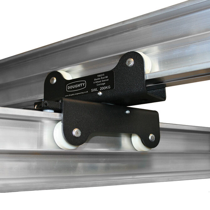 Doughty Engineering Studio Rail 80 Chariot double pivotant à 4 roues