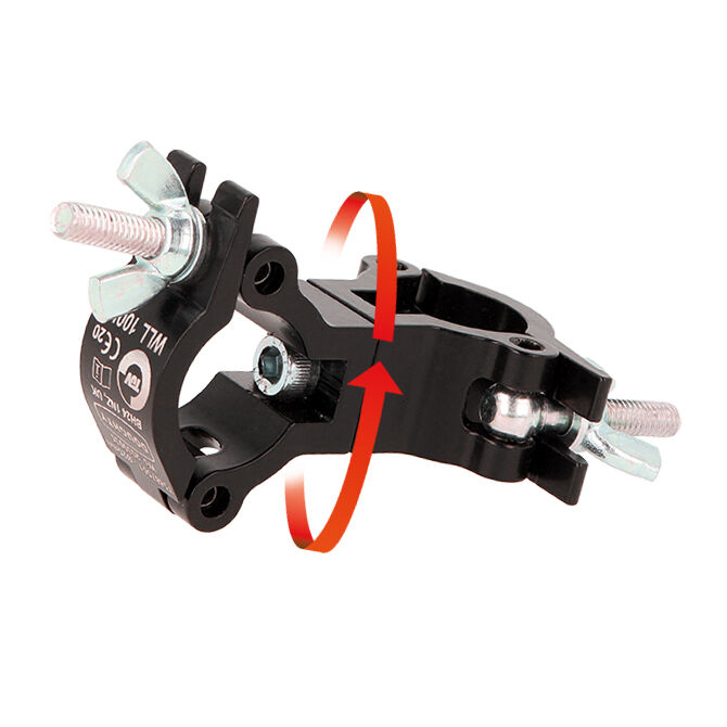 Doughty Engineering Atom Swivel Coupler, 25 mm/1", schwarz