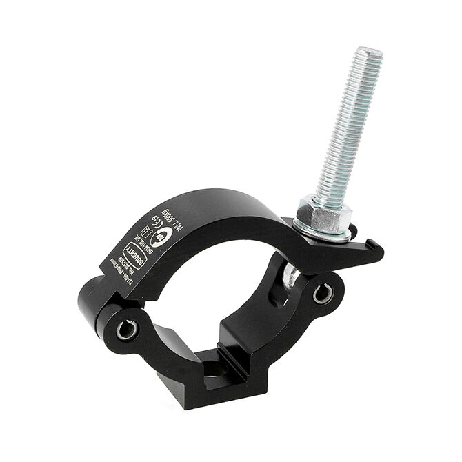 Doughty Engineering Slimline Mammoth Clamp Half Coupler, noir