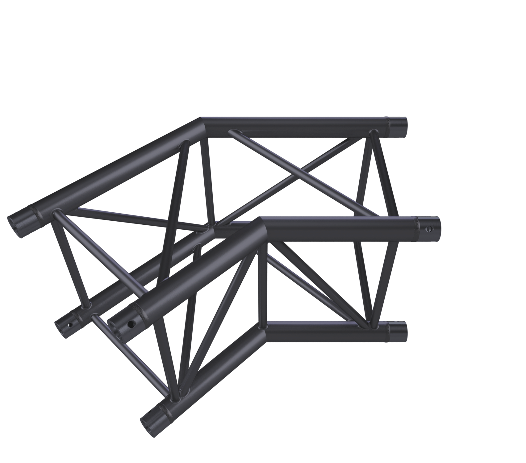 Eurotruss HD44 135° Ecke 2-Weg 50 x 50 cm, schwarz