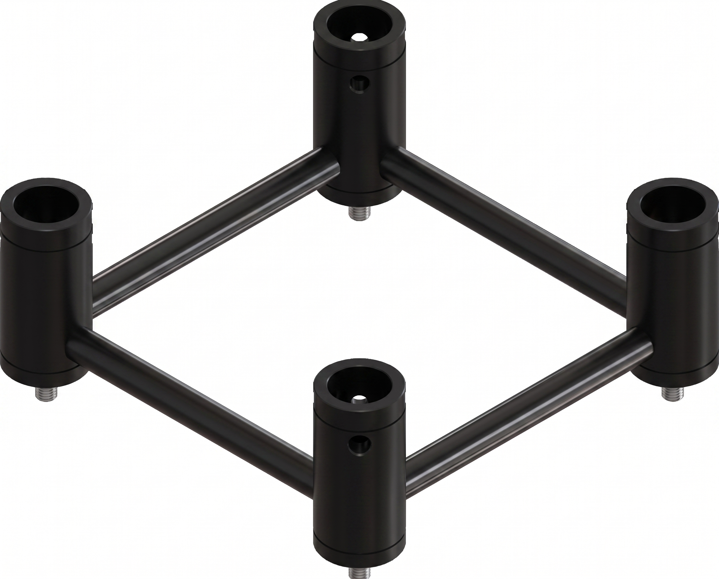 Eurotruss 105 mm Cornerblock Adapter mit Querstreben, schwarz