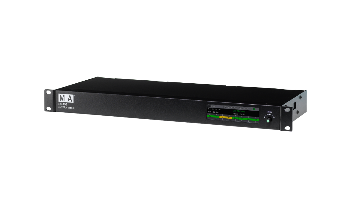 MA Lighting grandMA3 8Port Node onPC 4K PoE