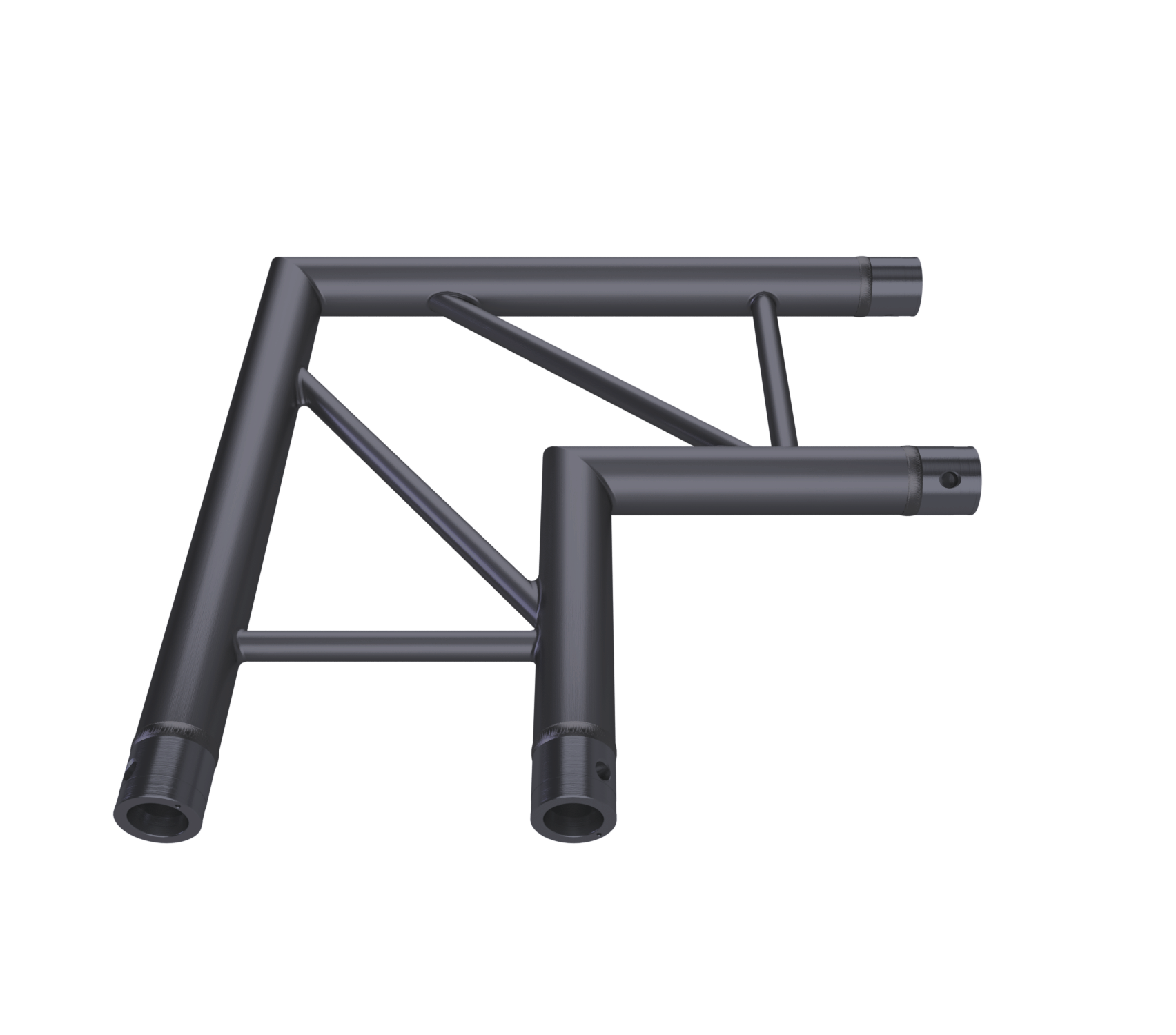 Eurotruss FD32 90° angle 2 voies horizontales, 50 x 50 cm, noir