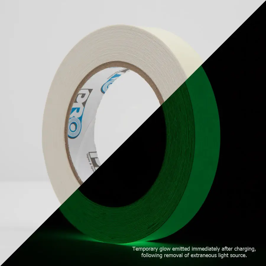 Le Mark ProGlow Photoluminescent Tape, vert 20 mm x 10 m