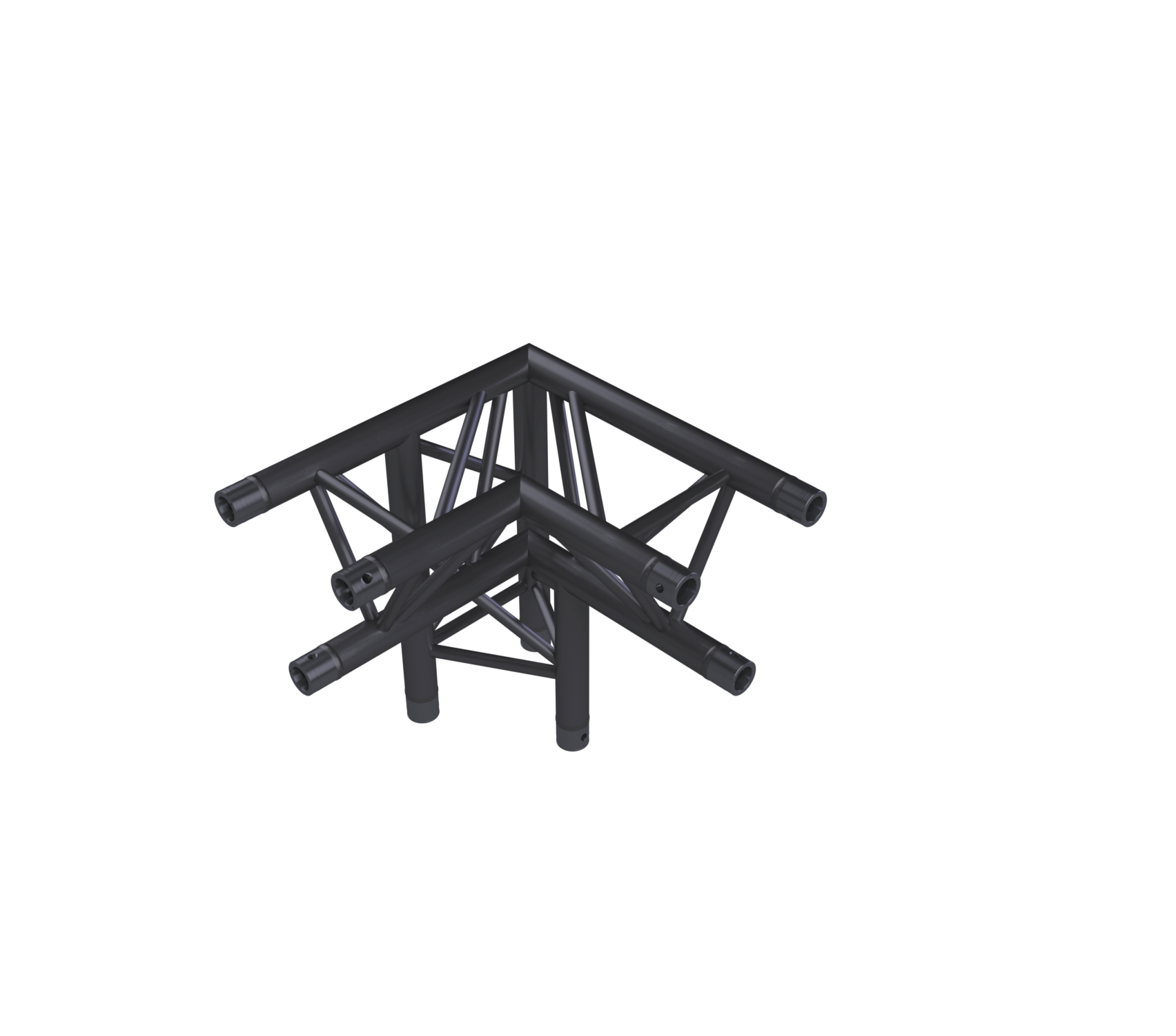 Eurotruss HD33 90° Ecke 3-Weg + Up RIGHT 50 x 50 x 50 cm, schwarz