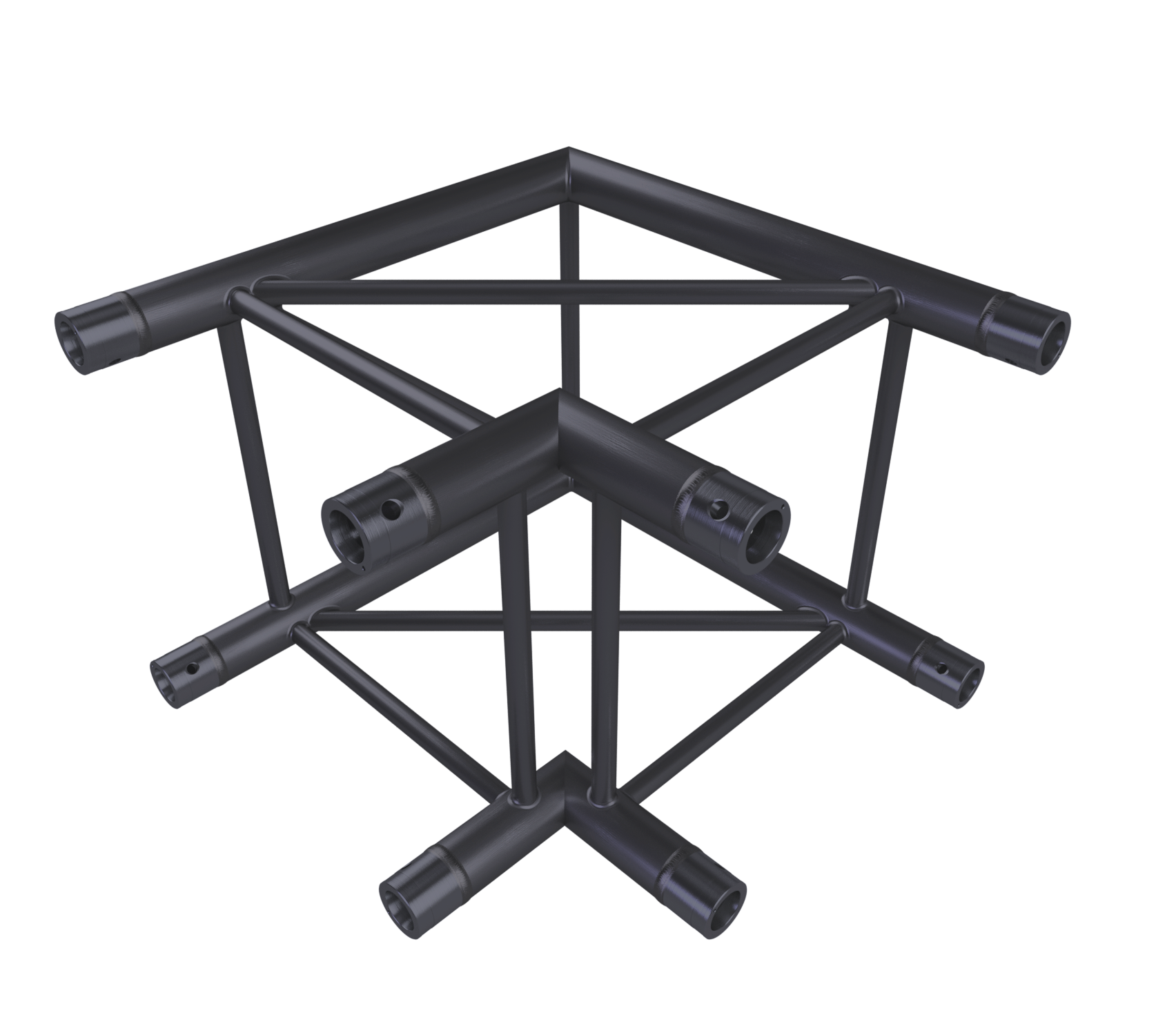 Eurotruss HD44 90° Ecke 2-Weg, 50 x 50 cm, schwarz