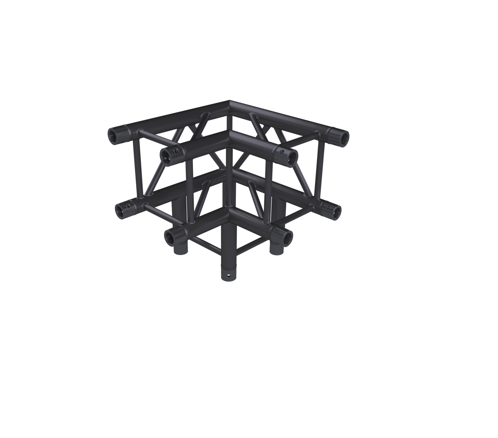 Eurotruss FD34 90° Ecke 3-Weg + Down 50 x 50 x 50 cm, schwarz