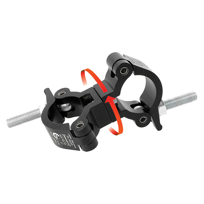 Doughty Engineering Light Weight Slimline Swivel Coupler, noir